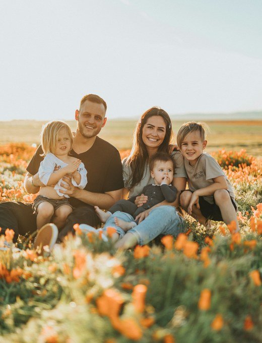 Familia protegida por un buen seguro